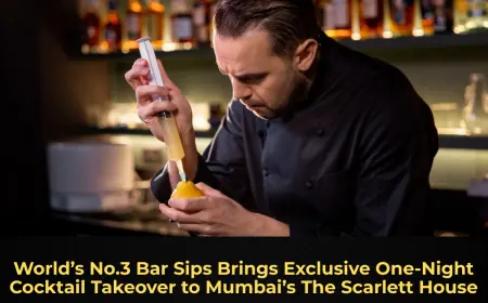 World’s No.3 Bar Sips Brings Exclusive One‑Night Cocktail Takeover to Mumbai’s The Scarlett House