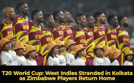 T20 World Cup: West Indies Stranded in Kolkata as Zimbabwe Players Return Home