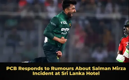 PCB Responds to Rumours About Salman Mirza Incident at Sri Lanka Hotel