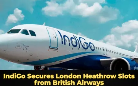 IndiGo Secures London Heathrow Slots from British Airways