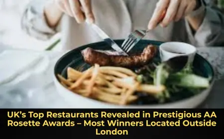 UK’s Top Restaurants Revealed in Prestigious AA Rosette Awards – Most Winners Located Outside London