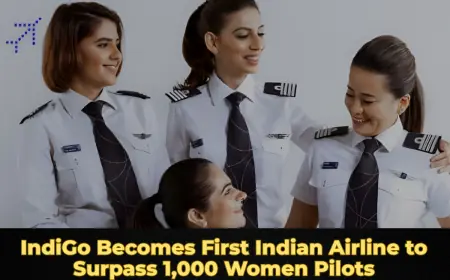 IndiGo Becomes First Indian Airline to Surpass 1,000 Women Pilots
