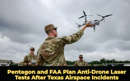 Pentagon and FAA Plan Anti‑Drone Laser Tests After Texas Airspace Incidents