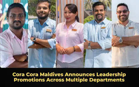 Cora Cora Maldives Announces Leadership Promotions Across Multiple Departments