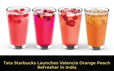 Tata Starbucks Launches Valencia Orange Peach Refresher in India