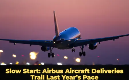Slow Start: Airbus Aircraft Deliveries Trail Last Year’s Pace