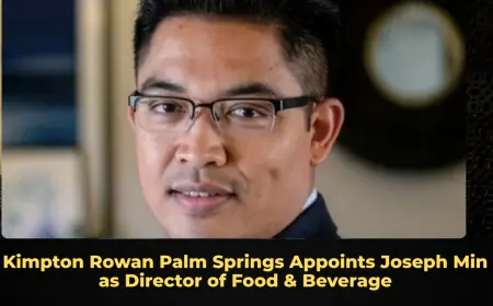 Kimpton Rowan Palm Springs Appoints Joseph Min as Director of Food & Beverage