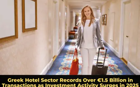 Greek Hotel Sector Records Over €1.5 Billion in Transactions as Investment Activity Surges in 2025