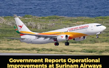 Government Reports Operational Improvements at Surinam Airways