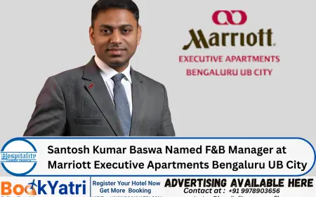 Santosh Kumar Baswa Named F&B Manager at Marriott Executive Apartments Bengaluru UB City
