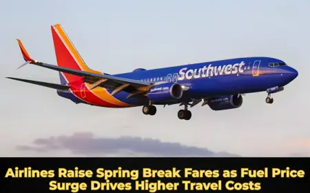 Airlines Raise Spring Break Fares as Fuel Price Surge Drives Higher Travel Costs