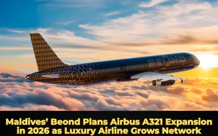 Maldives’ Beond Plans Airbus A321 Expansion in 2026 as Luxury Airline Grows Network