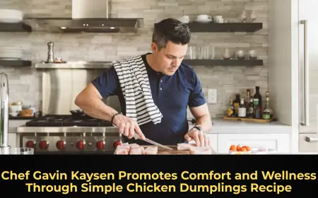 Chef Gavin Kaysen Promotes Comfort and Wellness Through Simple Chicken Dumplings Recipe