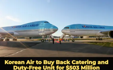 Korean Air to Buy Back Catering and Duty-Free Unit for $503 Million