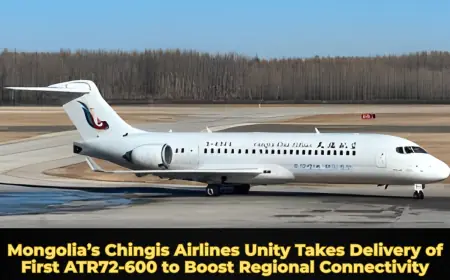 Mongolia’s Chingis Airlines Unity Takes Delivery of First ATR72-600 to Boost Regional Connectivity