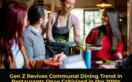 Gen Z Revives Communal Dining Trend in Restaurants Once Criticized in the 2010s