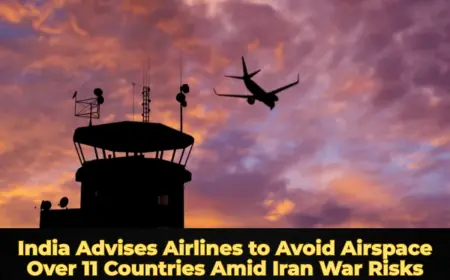 India Advises Airlines to Avoid Airspace Over 11 Countries Amid Iran War Risks