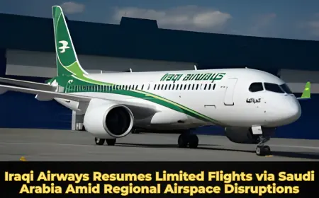 Iraqi Airways Resumes Limited Flights via Saudi Arabia Amid Regional Airspace Disruptions