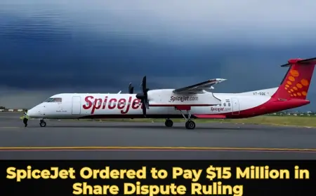SpiceJet Ordered to Pay $15 Million in Share Dispute Ruling
