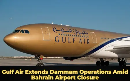 Gulf Air Extends Dammam Operations Amid Bahrain Airport Closure