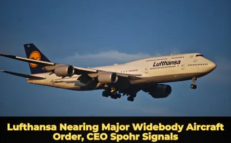 Lufthansa Nearing Major Widebody Aircraft Order, CEO Spohr Signals
