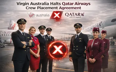 Virgin Australia Halts Qatar Airways Crew Placement Agreement