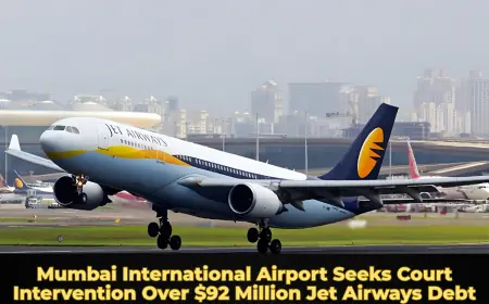 Mumbai International Airport Seeks Court Intervention Over $92 Million Jet Airways Debt