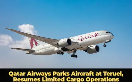 Qatar Airways Parks Aircraft at Teruel, Resumes Limited Cargo Operations
