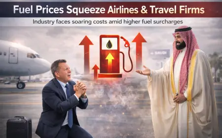 Higher Fuel Surcharges Weigh on Airlines and Travel Firms Amid Rising Costs