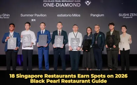 18 Singapore Restaurants Earn Spots on 2026 Black Pearl Restaurant Guide