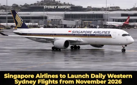 Singapore Airlines to Launch Daily Western Sydney Flights from November 2026