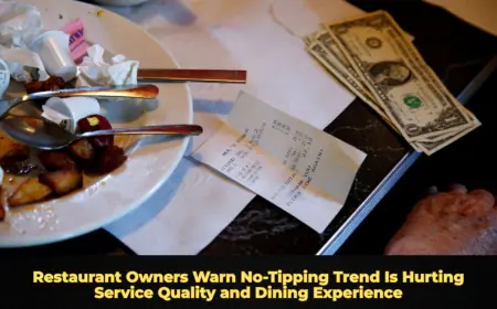 Restaurant Owners Warn No-Tipping Trend Is Hurting Service Quality and Dining Experience