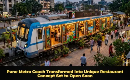 Pune Metro Coach Transformed Into Unique Restaurant Concept Set to Open Soon