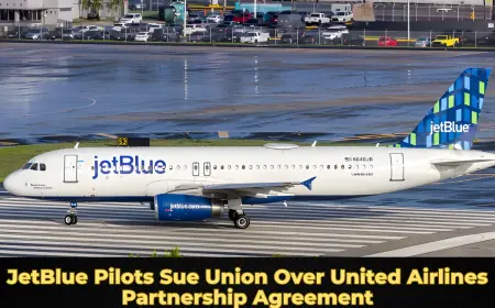 JetBlue Pilots Sue Union Over United Airlines Partnership Agreement