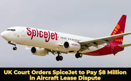 UK Court Orders SpiceJet to Pay $8 Million in Aircraft Lease Dispute
