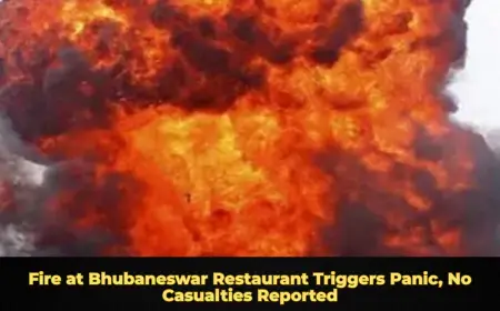 Fire at Bhubaneswar Restaurant Triggers Panic, No Casualties Reported