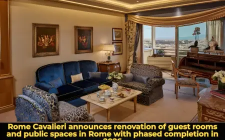 Rome Cavalieri announces renovation of guest rooms and public spaces in Rome with phased completion in 2026