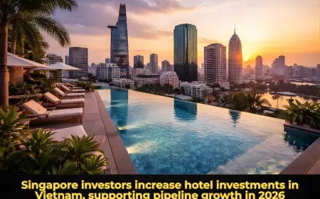 Singapore investors increase hotel investments in Vietnam, supporting pipeline growth in 2026