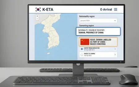 Taiwan Raises Concerns Over South Korea’s E-Arrival System Labeling