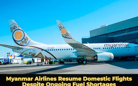 Myanmar Airlines Resume Domestic Flights Despite Ongoing Fuel Shortages