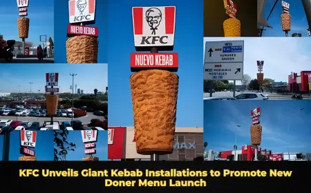 KFC Unveils Giant Kebab Installations to Promote New Doner Menu Launch