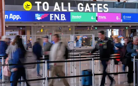 US airports face long lines as DHS disruption forces passengers to change travel plans nationwide