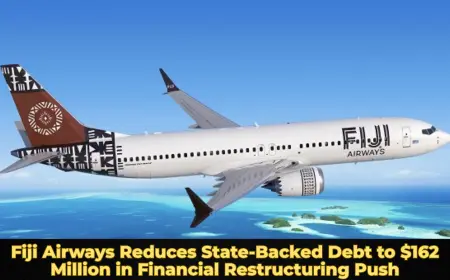Fiji Airways Reduces State-Backed Debt to $162 Million in Financial Restructuring Push