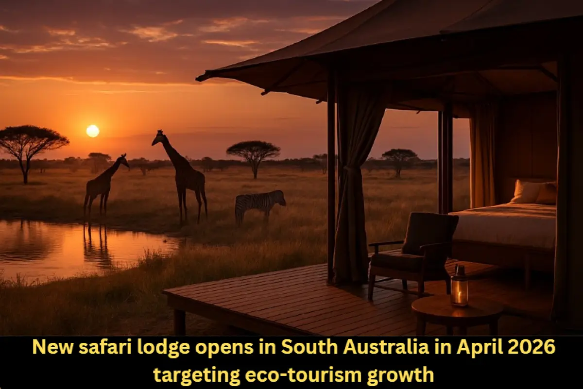 New safari lodge opens in South Australia in April 2026 targeting eco-tourism growth