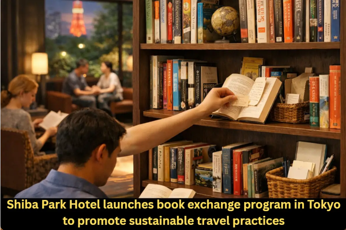 Shiba Park Hotel launches book exchange program in Tokyo to promote sustainable travel practices