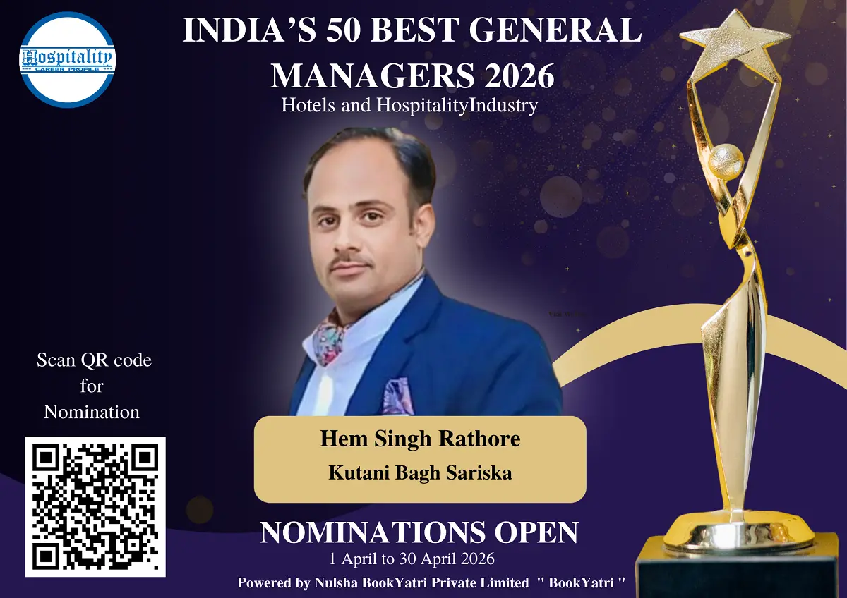 Hem Singh Rathore, GM of Kutani Bagh Sariska, Nominated for India’s 50 Best General Managers 2026