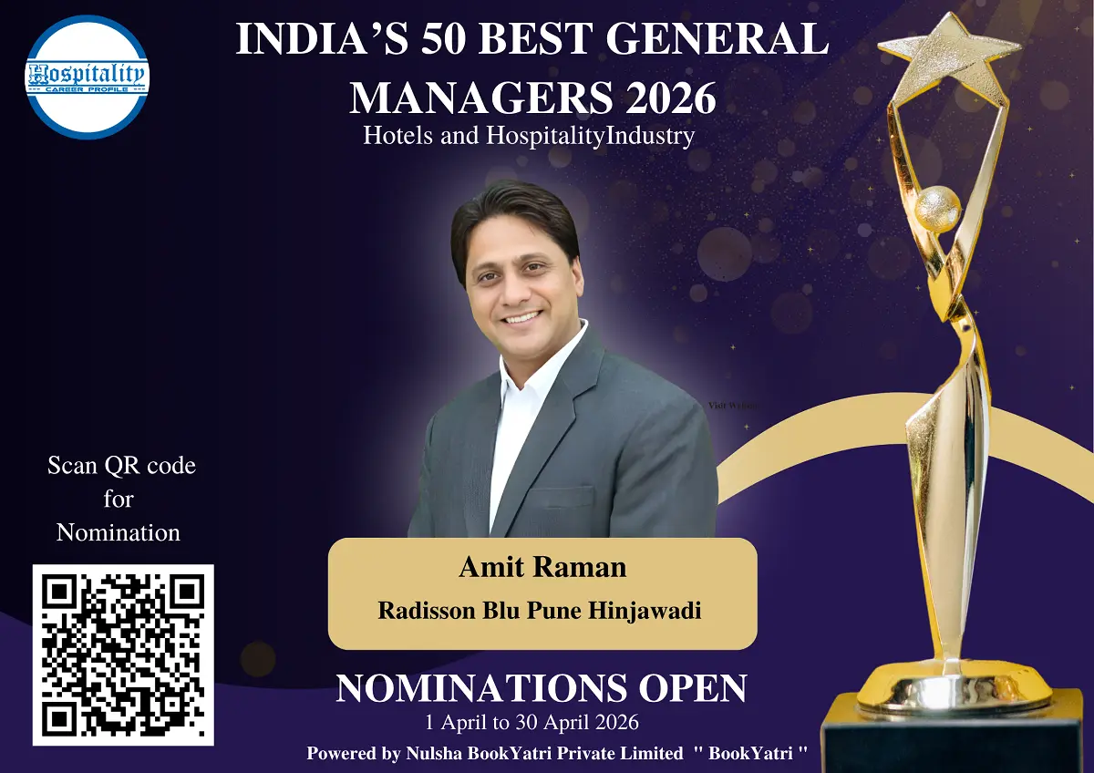Amit Raman, GM of Radisson Blu Pune Hinjawadi, Nominated for India’s 50 Best General Managers 2026