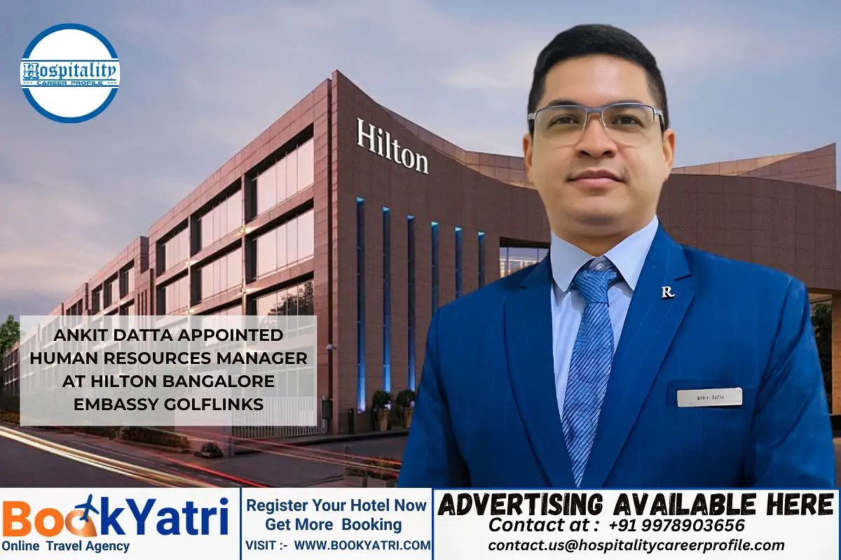 Ankit Datta appointed Human Resources Manager at Hilton Bangalore Embassy Golflinks
