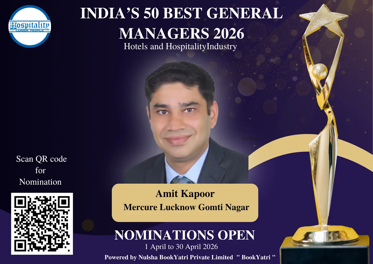 Amit Kapoor, GM of Mercure Lucknow Gomti Nagar, Nominated for India’s 50 Best General Managers 2026