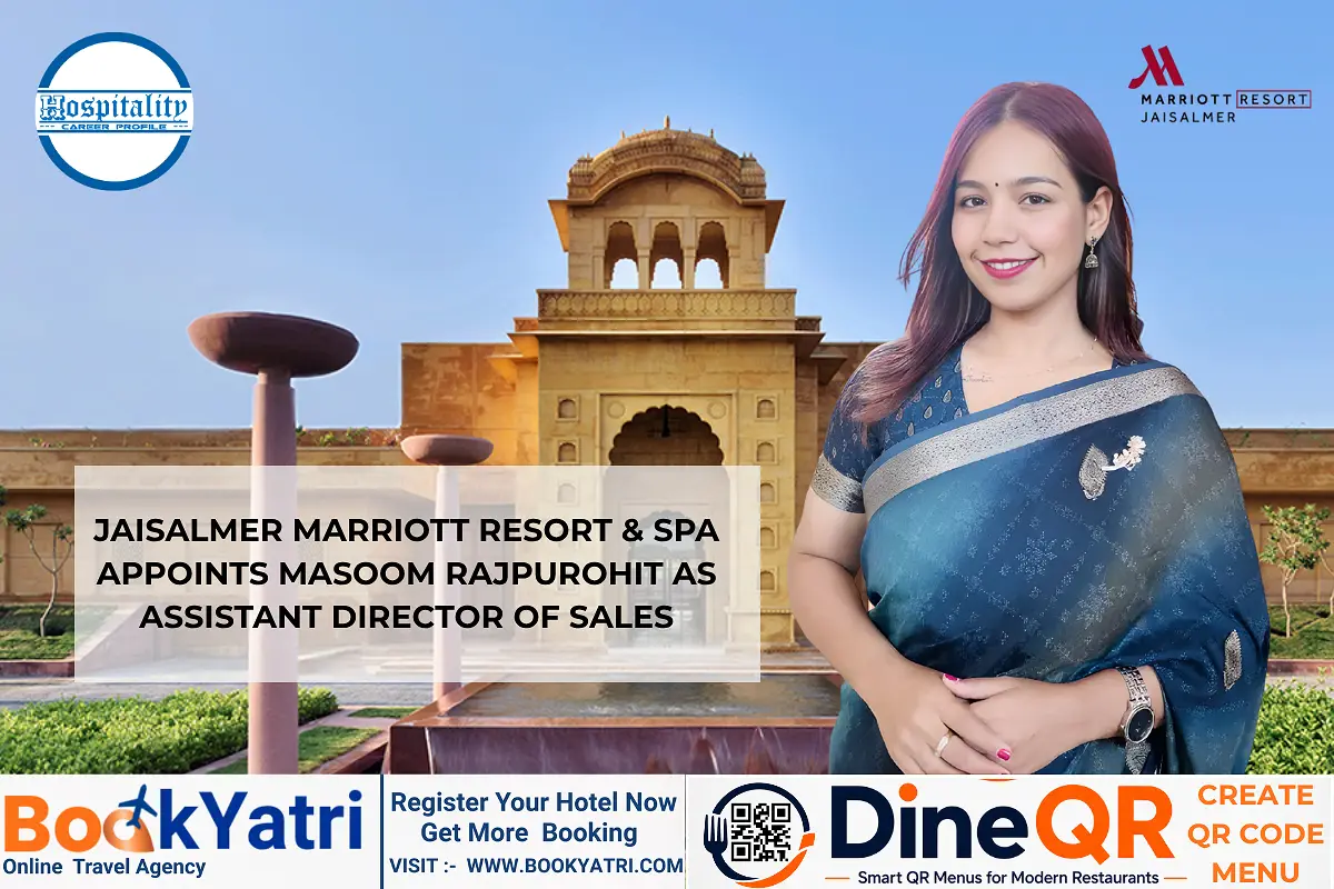 Jaisalmer Marriott Resort & Spa Appoints Masoom Rajpurohit as Assistant Director of Sales